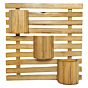 Handmade Bamboo Wall Hanging | Size- L-38 cm, W-38 cm, H-8 cm