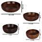 Handcrafted Multipurpose Rosewood Bowls | Set of 4