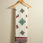 White Dupatta with Applique Patches | Ethnic Casual Stole