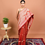 Gul Handwoven Banarasi Silk Saree Red