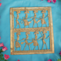 Brass Bastar Art Frame Wall Hanging Traditional Tribal Dhokra Brass Wall Decor for Home & Office BH11940