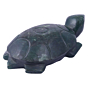 Handmade Green Zade Crystal Tortoise Figurine
