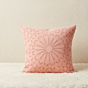 Pink Applique Cutwork Cushion Cover 