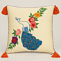 Hand embroidered cushion cover 