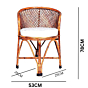 Cane Outdoor Chair with Cushion