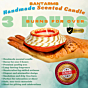 Santarms Handmade Scented Candle for Diwali Decoration! Long Lasting Fragrance Wax Candle, Smokeless Drip-Free Decorative Candle Burns Over 3 Hours for Home Decor 2 Beige Candles