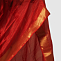 Royal Crimson Maheshwari Silk Cotton Handloom Saree with Antique Gold Zari