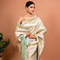 Gul Light Green Handwoven Banarasi Silk Saree