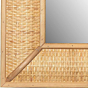 Handcrafted Rattan Rectangle Wall Mirror