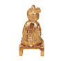 Brass Sahjanand Swami Idol for Home Temple Swaminarayan Bhagwan Brass Murti BH11310