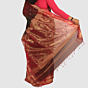 Premium Handloom Maroon Green Saree with Gold Finish