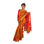 Radiant Mustard Maheshwari Charm | Handwoven Maheshwari Saree