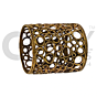 Napkin Ring Holder Round - Home Decor - GI Certified Bengal Dokra