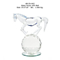 Crystal Horse with Ball Showpiece
