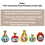 Terracotta Warli Painting  vases Miniatures Pots | Set of 5 pieces