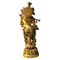 Brass Standing Krishna Idol KBH00002