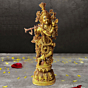 Brass Standing Krishna Idol KBH00002