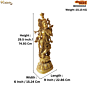 Brass Standing Krishna Idol KBH00002