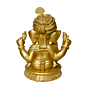 Brass Lord Ganesha With Turban Height 21 Inch KBH00008