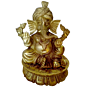 Brass Lord Ganesha With Turban Idol KBH00013