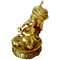 Brass Lord Ganesha With Turban Idol KBH00013