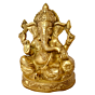 Brass Lord Ganesha on Pillow Idol KBH00018