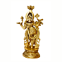 Brass Lord Krishna with Four Hands KBH00024