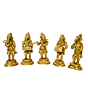 Brass Standing Ganesha Musical Set of 5 -  25A KBH00025
