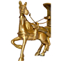 Brass Horse Cart Showpiece KBH00031