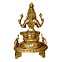 Brass Goddess Lakshmi Idol KBH00036
