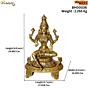 Brass Goddess Lakshmi Idol KBH00036