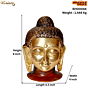 Brass Lord Buddha Face Idol KBH00044
