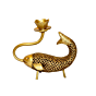 Brass Fish with Candle Stand KBH00045