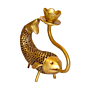 Brass Fish with Candle Stand KBH00045