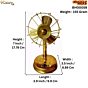 Brass small table fan 7 Inch | KBH00059