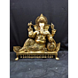 Brass Lord Ganesha on Pillow Idol KBH00075
