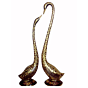 Brass Swan Pair Figurines KBH00084