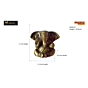 Brass Lord Ganesha with Big Ears Idol KBH00115