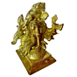 Brass Lord Ganesha with Riddhi & Siddhi Statue Set KBH00130