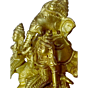 Brass Lord Ganesha with Riddhi & Siddhi Statue Set KBH00130