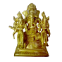 Brass Lord Ganesha with Riddhi & Siddhi Statue Set KBH00130