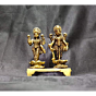Brass Lord Vishnu & Goddess Lakshmi Idol KBH00131