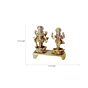 Brass Lord Vishnu & Goddess Lakshmi Idol KBH00131