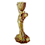 Brass candle stand with lady | KBH00136