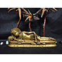 Brass Lord Hanuman Sleeping Posture Idol KBH00142