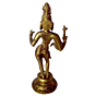 Brass half lord shankar & parvati 12 Inch | KBH00147
