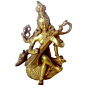Brass goddess sarasvati | KBH00148