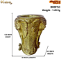Brass Elephant Pot KBH00153