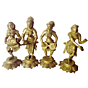 Brass four lady musical set 8 Inch | KBH00158