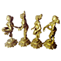Brass four lady musical set 8 Inch | KBH00158
